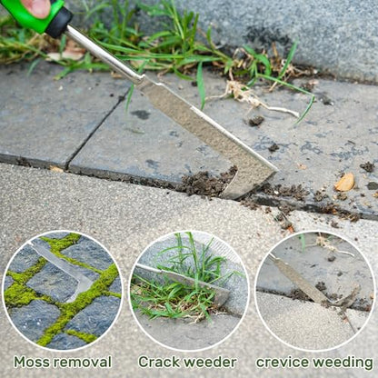 Weed Puller Tool, 4 Pack Stainless Steel Weeding Tool