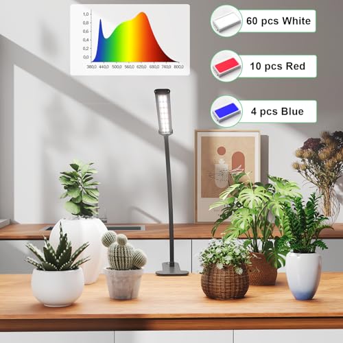GooingTop Grow Light for Indoor Plants Growing, 6000K Full Spectrum (Pack of 2) - size: 40Watts (Pack of 2)