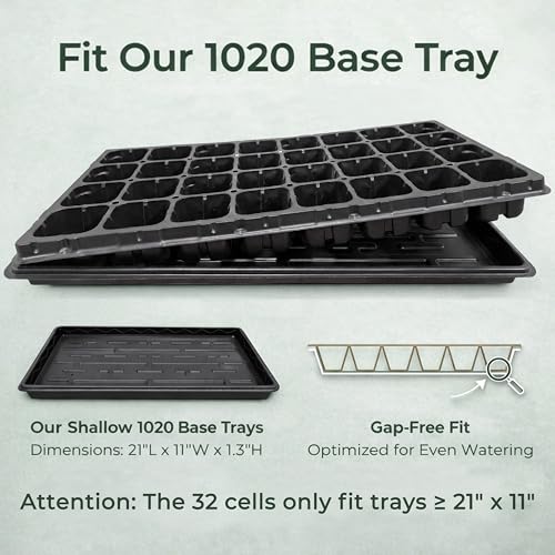 Gardzen 10 Pack 32 Cell Seed Starter Trays - size: 32-Cell