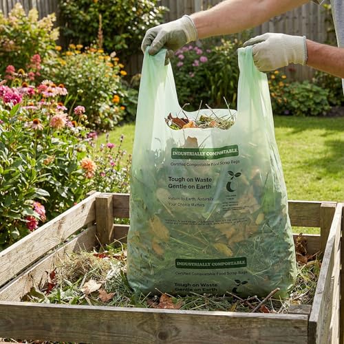 Compostable Bags, 13 Gallon, 128 Count, 49.2 Liter - color: 13Gal 128Pcs