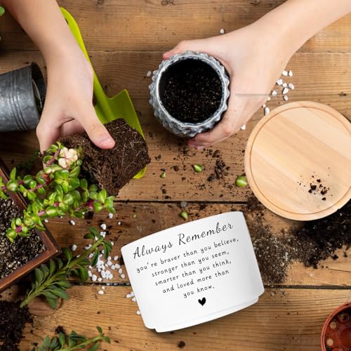 Inspirational Gifts for Women, Succulent Plant Pot (Plants Not Included) - style: Always remember