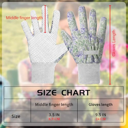 Women's Gardening Gloves Weeding and Thorn Resistant Work Gloves for Digging Planting Pruning Raking-Grown - color: White