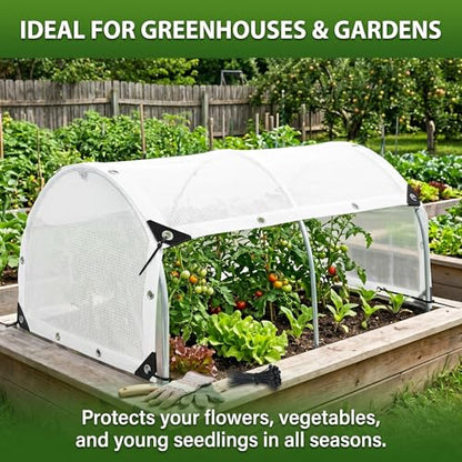 White Plant Sun Protection Net with Zip Ties,White Shade Cloth for Garden with Reinforced, Plant Shade Nylon Cloth Grommets for Greenhouse Plants Patio (3 * 3m) - color: 3*3m