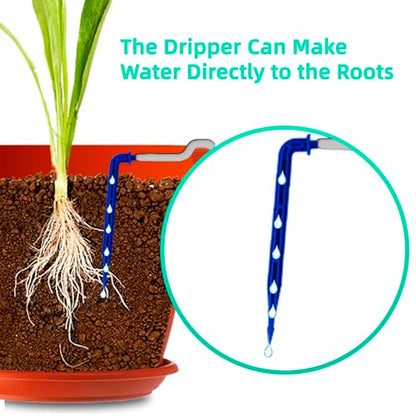 Solar Powered Drip Irrigation System, OHYEAHSPIN Solar Automatic Garden Watering Outdoor Greenhouse Accessories Supported 15 Pots Plants & 6 Timer Modes - size: Supports 10-15 Pots, 6Timing Modes