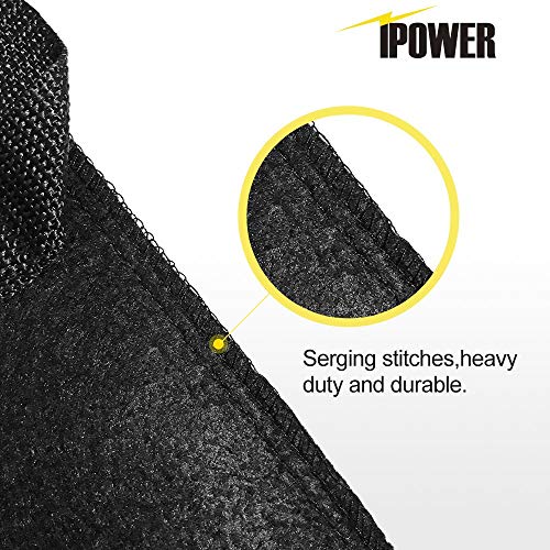 iPower 5 Gallon 5 Pack Grow Bags Nonwoven Fabric Pots Aeration Container with Strap Handles for Garden and Planting, 5-Pack Black, 5 Gallon - color: 5-pack Black, size: 5 Gallon Standard