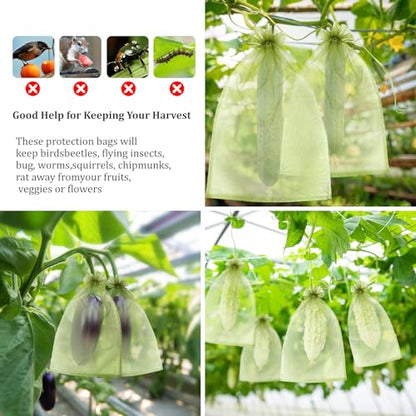 50 PCS 6X9 inches Fruit Protection Bags, Fruit Bags for Fruit Trees - size: 6X9