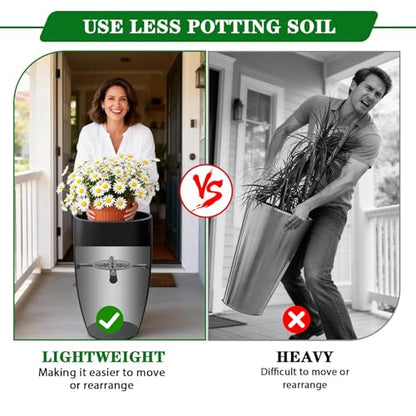 Adjustable Heavy Duty Metal Plant Risers , Fit Round Square Tapered Pots - size: Adjustable Size Range:10-14"- 2Pack
