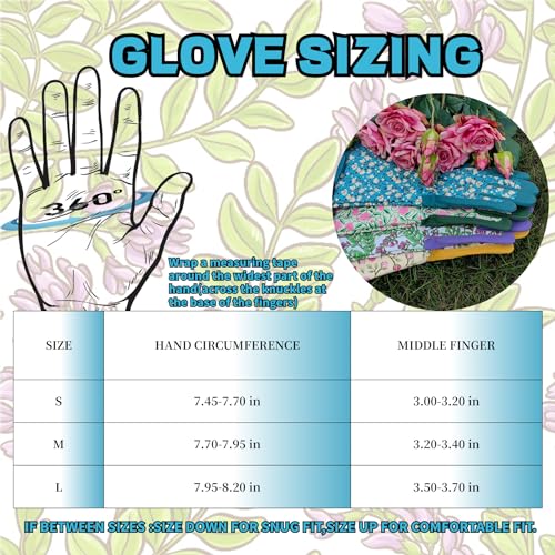 Thornproof Rose&Cactus Gardening Gloves,Gauntlet Garden Glove,Gifts - color: Purple Flower, size: Large