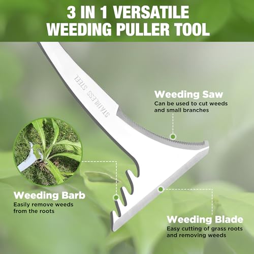 WORKPRO Crack Weeder, 12.5" Stainless Steel Crevice Weeding Tool