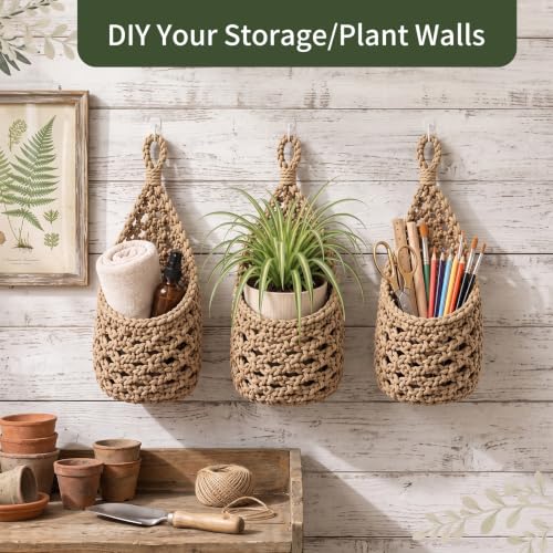 3Pcs Hanging Planters for Indoor Plants, Macrame Plant Hanger, Home Decor