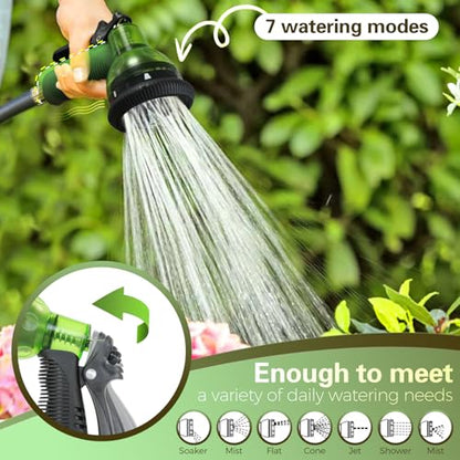 Pedal Hose Reel Cart with 82 ft of 1/2" Hose, Portable Water Hose Reel with Wheels, Garden Mobile Tools for Outside, Garden, Yard, Lawn