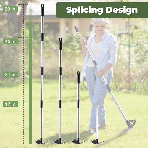 Weed Puller Tool with Long Handle, 60" Garden Weeding Tool