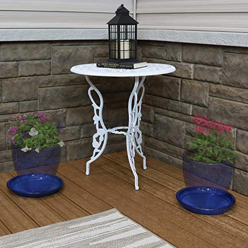 Sunnydaze 9" Ceramic Plant Saucers for Planters, 2pk, Imperial Blue - color: Imperial Blue, size: 9 in
