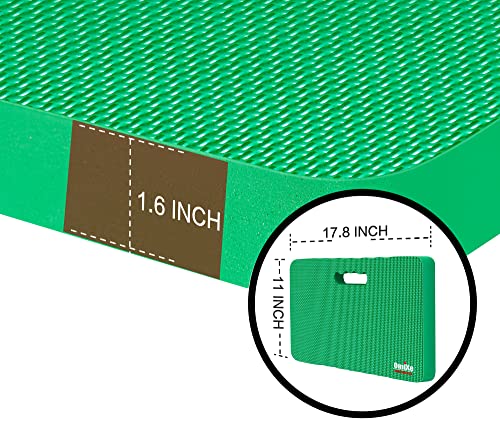 Comfy Extra Large Thick Waterproof Gardening Kneeling Pad Foam Kneeler Mat Garden Knee Pad Cushion for Gardening Planting Yard Work Prayer Yoga Mechanic Workout Baby Bath - color: Green, size: 1 Pack