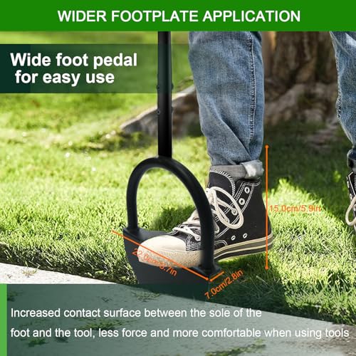 Edger Lawn Tool 41 Inches with Two Replaceable Blades Manual Lawn Edger with T-Grip for Yard, Garden, Landscaping, Sidewalk and Flower Bed
