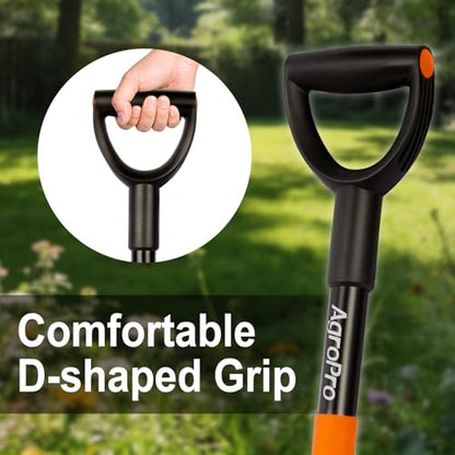 Shovel for Digging, Heavy Duty Garden Shovel with Ergonomic D-Handle, Small Shovel for Planting, 32 Inches