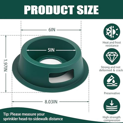 10 Pack Lawn Sprinkler Head Protector, Guards Against Mowers & Cars