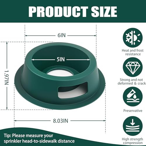 10 Pack Lawn Sprinkler Head Protector, Guards Against Mowers & Cars