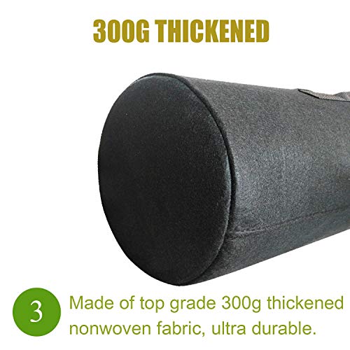 Cavisoo 10-Pack 3 Gallon Plant Grow Bags, Heavy Duty 300G Thickened Non-Woven Aeration Fabric Pots with Reinforced Handles