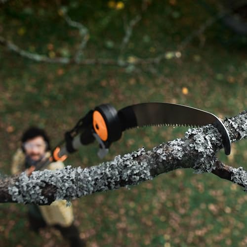 Fiskars 7-16 Ft Chain-Drive Extendable 2-in-1 Tree Pruner & Manual Pole Saw - style: 7-16 ft Chain Drive Saw & Pruner