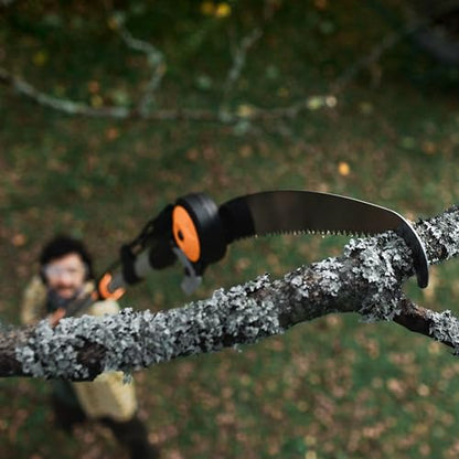 Fiskars 7-16 Ft Chain-Drive Extendable 2-in-1 Tree Pruner & Manual Pole Saw - style: 7-16 ft Chain Drive Saw & Pruner