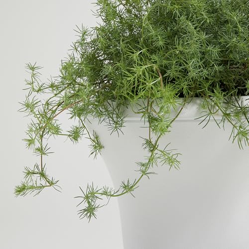 Worth 2-Pack Large White Urn Planters, 15.5" x 22" Tall Outdoor Flower Pots - color: White