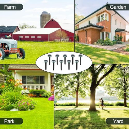 12Pack Snake Repellent for Yard, Solar Powered Ultrasonic Mole Repellent, Gopher Repeller Sonic Mole Deterrent Spikes, Snake Gopher Vole Repellent Outdoor for Lawn Garden & Yard