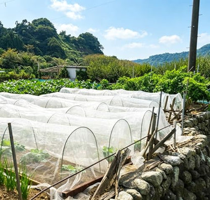 Garden Netting Pest Barrier 4x25FT Ultra Fine Insect Netting for Garden Raised Beds, Plant Net Mesh Cover for Garden Protection, Bird Bug Net, Greenhouse Row Cover Nets for Vegetables Fruits Flowers