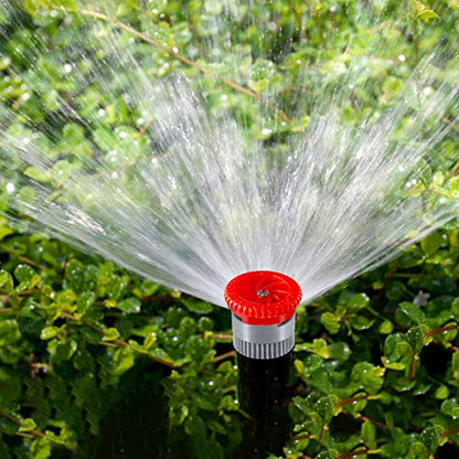 24 Pieces Variable Arc Nozzle, Replacement Pop-up Sprinkler Heads Compatible with Most of Adjustable Pop Up Sprinklers Spray Head for Garden Lawn Irrigation High Efficiency (10AN, 12AN, 17AN) - size: 10AN, 12AN, 17AN