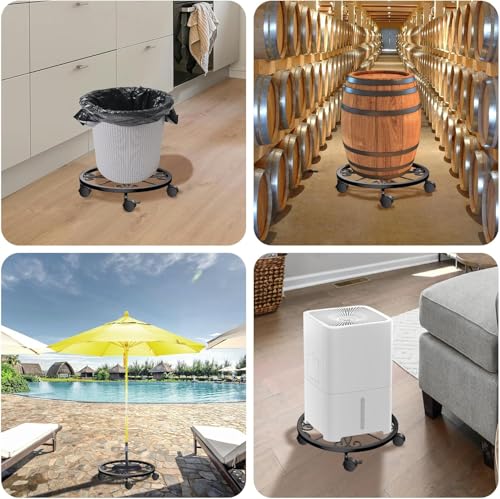 2-Pack Plant Caddy with Wheels, 360° Lockable Plant Stand with Wheels. - size: 2 Pack