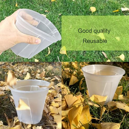 Clear Nursery pots with Drainage 5/6/7/8/9 inch 10 Pack - size: 5/6/7/8/9inch with saucers