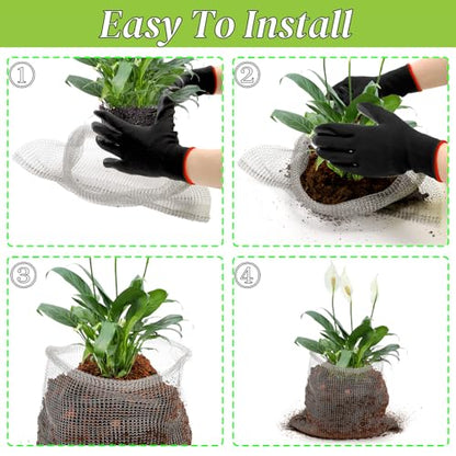 Noamus 8 Pack Plant Root Guard Basket, 5 Gallon Gopher Mole Vole Mesh, Reusable Stainless Steel Plant Speed Wire, Heavy Duty Protector Animal Cages for Garden Trees Bulbs Flowers Vegetables Protection - size: 5 Gallon