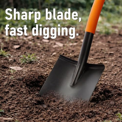 Shovel for Digging, Heavy Duty Garden Shovel with Ergonomic D-Handle, Small Shovel for Planting, 32 Inches