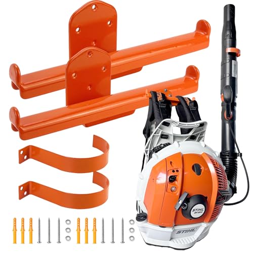 Backpack Blower Rack with Tube Hook, 2 Pack Backpack Blower Wall Mount - size: 2 Pack