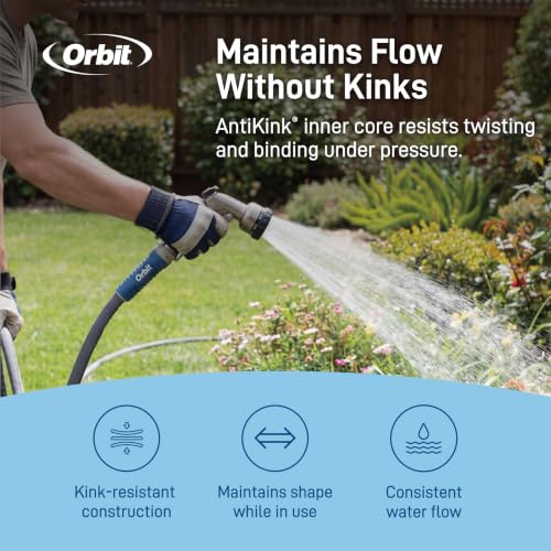 Orbit ExoJacket Fabric Garden Hose, 100 ft x 5/8 in - 33180 - size: 100 Ft, style: ExoJacket