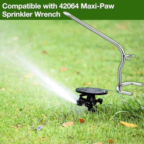 Feekoon Sprinkler Wrench Compatible with 42064 Maxi-paw Wrench,Silver - color: Silver