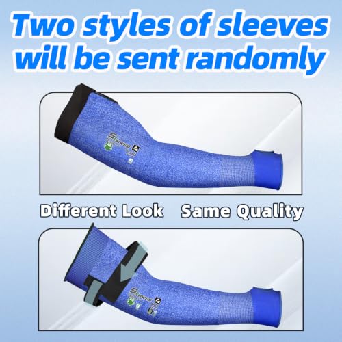 Schwer 10 Pairs 18in A6 Cut Resistant Arm Sleeves for Gardening, S902 - color: Blue, size: 18 In-10 Pairs