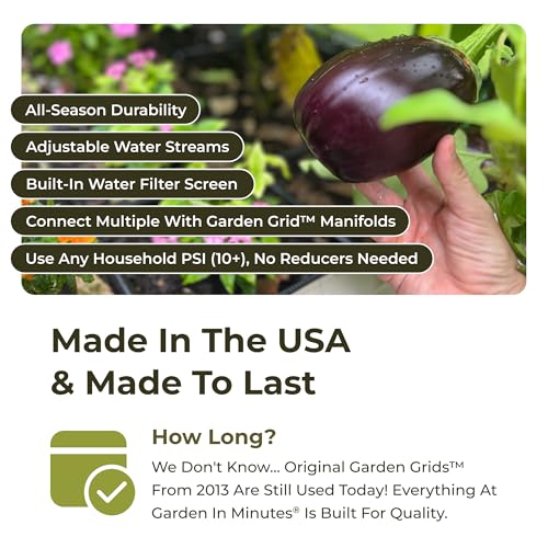 Garden Grid 2x6 | Garden Irrigation System for Raised Beds | Cornerless - size: 2x6, style: Cornerless