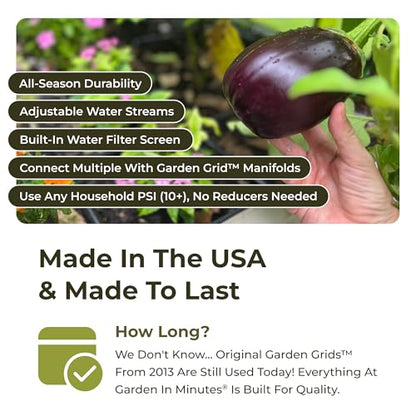 Garden Grid 2x6 | Garden Watering System for Raised Beds | Pre-Assembled - size: 2x6, style: Standard