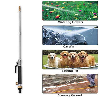 Power Washer Hose Attachment, Pressure Washer Wand Nozzle for Garden Hose - color: Black