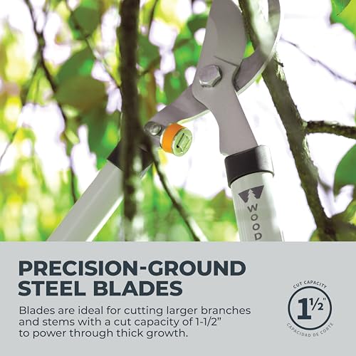 Woodland Tools Regular Duty Lopper – 28 Inch Manual Branch Cutter with Bypass Blade and Non Slip Grip – Lightweight Tree Trimmer for Gardening, Shrubs, and Small Branches - style: Regular Duty Lopper