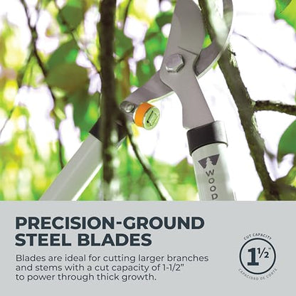 Woodland Tools Regular Duty Lopper – 28 Inch Manual Branch Cutter with Bypass Blade and Non Slip Grip – Lightweight Tree Trimmer for Gardening, Shrubs, and Small Branches - style: Regular Duty Lopper