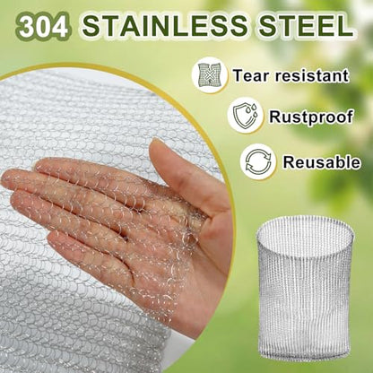 10 Pack Gopher Baskets 1 Gallon, Root Guard Gopher Proof Stainless Wire Steel Baskets, Plant Mesh Wire Baskets, Gopher Vole Proof Wire Cage for Garden Berries Vegetables Protection - size: 1 Gallon-10pack
