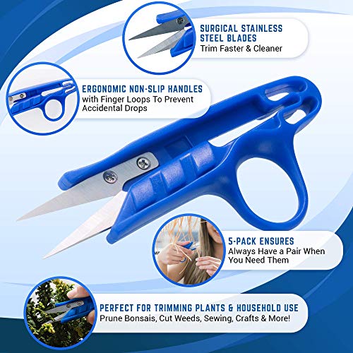 Happy Hydro - Mini Garden Clippers - Designed for Precise Pruning and Trimming - 10 Pack