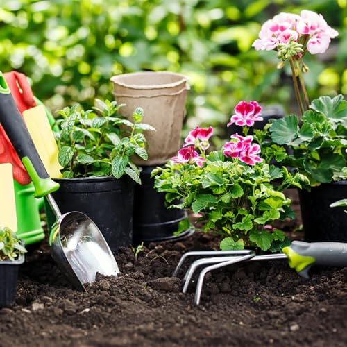 1 Gallon Pots for Plants, 10 Pack Thicken Durable Plastic Nursery Pots - color: Green
