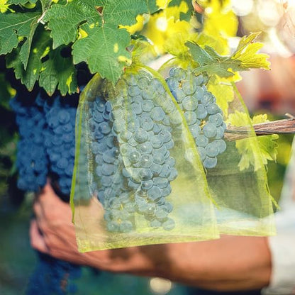 50 Pcs Fruit Protection Bags, 8×12 in Mesh Cover Nets for Tree, Green - color: Green, size: 8×12 in