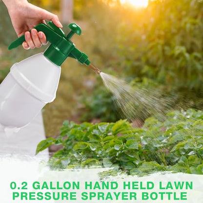 Ziliny 2 Pcs 27 oz Handheld Pump Spray Bottle Garden Mister Spray, Green - size: 27 oz
