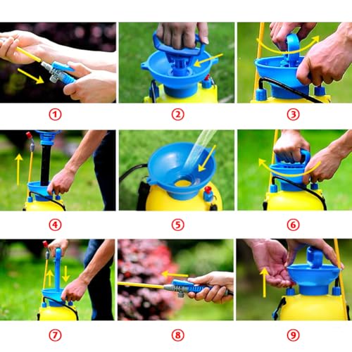 Pressure Relief Valve PP Automatic Safety Valve Accessory for 3L/5L/8L Backpack Sprayer(Red blue)