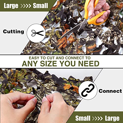 Sposuit Camo Netting - Camouflage Net 10x20 20x20 10x10 5x10 5x20, Military Camo Netting for Hunting Bulk Roll, Camo Tarp Sunshade Net for Party Decorations, Sunshade, Camping Ghillie Netting - color: Tree, size: 10ft x 10ft(3M x 3M)