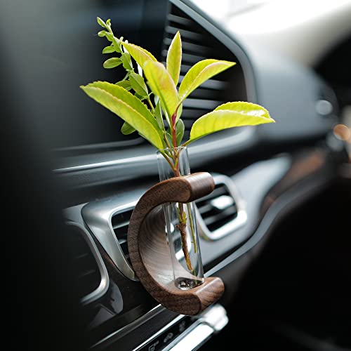 Car Dashboard Decorations - Propagation Vase Vent Clip for Fresh/Dried Flowers, Plant Cuttings, Car Interior Aesthetics Decor Accessories - Gift for Plant Lovers, Women & Moms - size: Vase